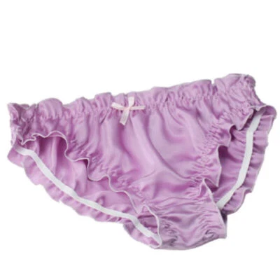 Bragas de bikini hipster de lujo 100 % seda para mujer linda ropa interior moño regalos Foto 1 de 4