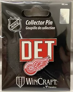 DETROIT RED WINGS DET LOGO LAPEL COLLECTOR PIN NEW WINCRAFT - Picture 1 of 1