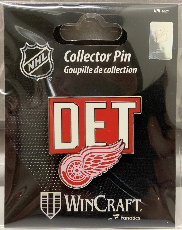 DETROIT RED WINGS DET LOGO LAPEL COLLECTOR PIN NEW WINCRAFT - Image 1 of 1