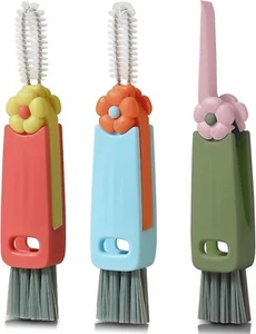 3 in 1 Cup Lid Gap Cleaning Brush Set, Home Kitchen Cleaning Tools(3 Pack) - Picture 1 of 7