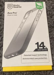 BodyGuardz Ace Pro Gravity Case für iPhone 15 Plus/14 Plus | Schwarz/Weiß - Bild 1 von 3