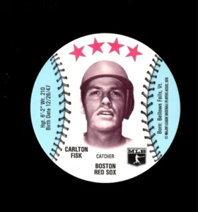 MSA Towne Club Discos 1976 Carlton Fisk Boston Red Sox como nuevo - Imagen 1 de 2