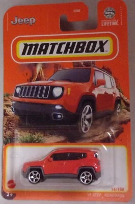 KKar Matchbox - 2024 Basic - 16/100 *2019 Jeep Renegade - Orange - Image 1 of 4