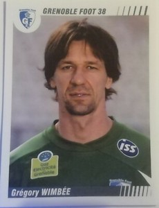 PANINI - FRANCE FOOT 2009 N° 85 GREGORY WIMBEE - GRENOBLE