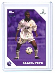 2021 Topps The Lost Rookie Card Samuel Eto'o Purple Parallel 10/25 Real Madrid - Picture 1 of 2