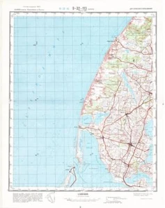 Mapas topográficos militares soviéticos rusos - HURUP (Dinamarca), 1:100 000, edición 1966 - Imagen 1 de 6