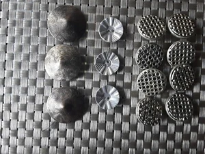 14x silberfarbene Metallknöpfe - Vintage  - Bild 1 von 3