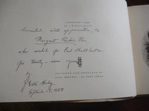 TEXAS ESTATE MARGARET RHEA 27 YR ASST ERLE HALLIBURTON HALEY SIGNED 1ST ED SC - Imagen 1 de 4