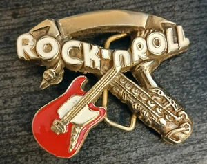 Gürtelschnalle Buckle Rock n Roll Sammlerstück aus den 60er Jahren NEU - Bild 1 von 2