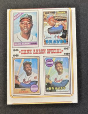 1974 Topps #5 Hank Aaron Special Atlanta Braves HOF