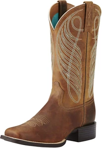 Women'S round up Wide Square Toe Western Boot - Picture 1 of 5