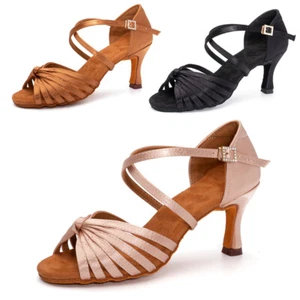 Women Ballroom Latin Dance Shoes 5/7cm heeled Indoor Dance Tango Salsa Shoes - Bild 1 von 18