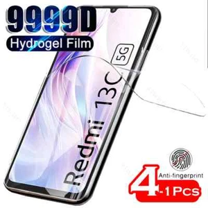 4-1psc Hydrogel Film for Xiaomi Redmi 13C 5G Screen Protector Protective Clear - Zdjęcie 1 z 12