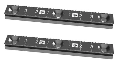 Mitee-Bite #33054: Paquete de 2 empuñaduras dentadas TalonGrip S7 de 3,888" de largo con tornillos Foto 1 de 4