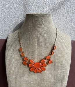 Kate Spade New York Plaza Athenee Necklace In Orange And Gold Tone 18" - Picture 1 of 4