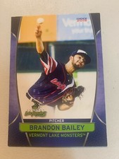 Brandon Bailey Card 2016 Vermont Lake Monsters Team Card