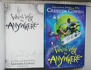 CRESSIDA COWELL SIGNED WHICH WAY TO ANYWHERE 1/1 UK HBDJ 2022 LIMITED BRAND NEW  - Picture 1 of 5