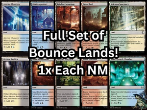 MTG Dual Lands Bounce Lands Set of 10 1x Each Commander EDH Near Mint - Picture 1 of 1