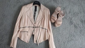 MARC CAIN LEDERJACKE 38 Kalbsnappa * LP 1199 EUR!!! + Sandalen 38 MARC O'POLO - Bild 1 von 24