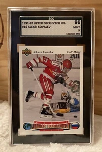 Alexei Kovalev 1991-92 Upper Deck Czech World Juniors #16 SGC 9 - Bild 1 von 2