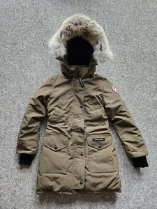 Canada Goose Trillium Parka Women's XS Fusion Fit Military Green Authentic - Picture 1 of 7