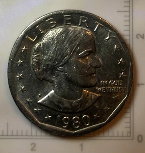 1980 P Susan B Anthony Dollar DDR Error Coin - Picture 1 of 10