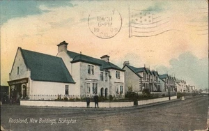 Scotland Rossland,New Buildings,Bishopton 1909 Postcard 1c stamp Vintage PC - Picture 1 of 2