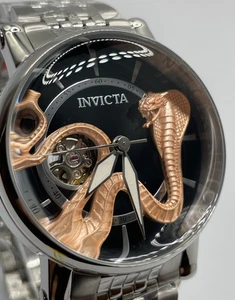 Reloj Automático Invicta Hombre Vintage (Serpiente Cobra Dorada) - (Modelo# 43334)-Nuevo - Imagen 1 de 15