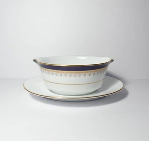 Legacy Noritake Grand Monarch Porzellan Sauciere / mit aufgesetztem Unterteller #3595 - Bild 1 von 13