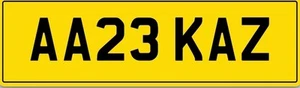Personalised Private Cherished Number Plate AA23 KAZ Karen - Bild 1 von 1