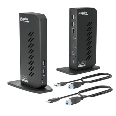 USB 3.0 and USB-C Universal Laptop Docking Station with 2 HDMI Ports for Wind... - Image 1 of 4