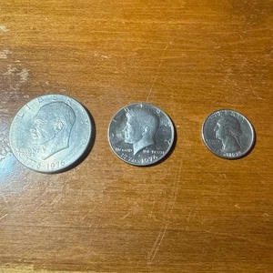 1776-1976 Bicentennial Coin Set, 3 Coins Set. Umlaufzustand - Bild 1 von 8