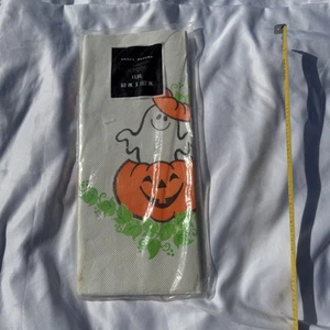 Vintage Halloween Ghost Pumpkin Table Cloth Paper READ - Picture 1 of 7