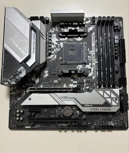 NEUWERTIG ASRock B550M Steel Legend AMD Soket AM4 B550 Micro ATX Mainboard - Bild 1 von 2