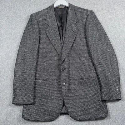Blazer Nino Cerruti 40R Gris Tweed Hombre En Lana Traje Abrigo Chaqueta Carrera Clásico Foto 1 de 4