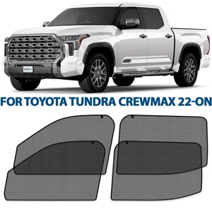 Car Shades for Side Windows Sunshade Protector for 22-26 Toyota Tundra CrewMax - Picture 1 of 7