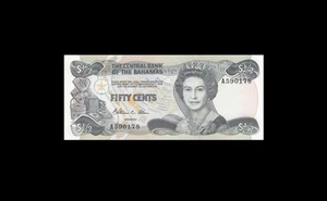 1974 (1984) BRITISH COLONY BAHAMAS QEII $1/2 "A" (( GEM UNC )) - Picture 1 of 2