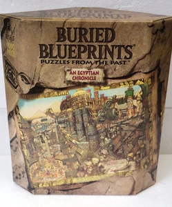 1992 Buried Blueprints 1000 Pc Puzzle Egyptian Chronicle Bepuzzled From The Past - Picture 1 of 15