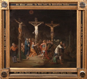 Large 19th Century German The Crucifixion Of Christ by CONRAD HUBER (1752-1830) - Picture 1 of 18