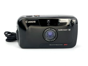 Canon Sure Shot M Film Camera Compact 35mm Point and Shoot + Nr Mint + Strap - Picture 1 of 11