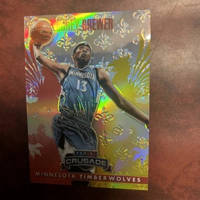 Corey Brewer 2013-14 Panini Crusade #46 Crusade Red /349 Minnesota Timberwolves - Image 1 of 2