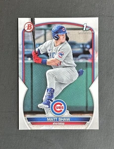 Bowman Draft Matt Shaw 2023 #BD-33 Cubs - Imagen 1 de 2