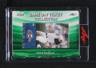 2022 Leaf Game Day Ticket Collection Greg Maddux #TC-38 HOF - Image 1 of 2