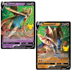 Pokemon TCG Zacian V & Zamazenta V 25th Anniversary 018/025 016/025 Celebrations - Bild 1 von 4