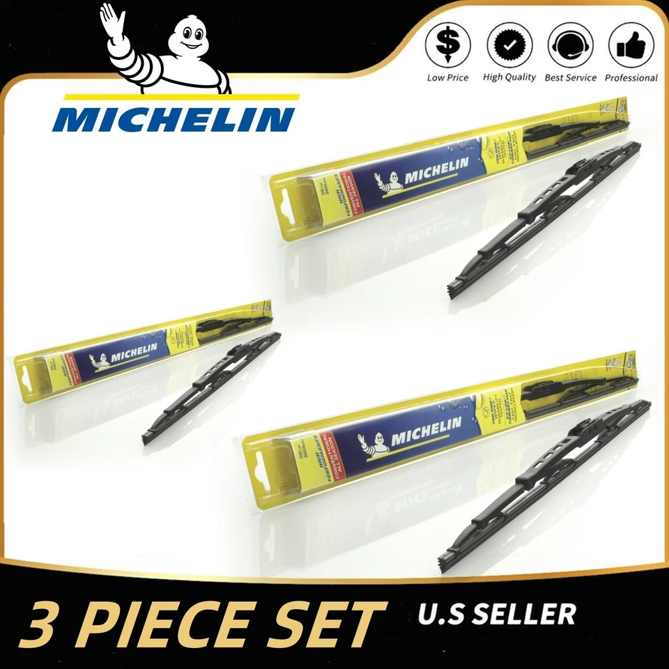 Juego de escobillas limpiaparabrisas Direct Connect 24" 24" 16" calidad "OEM" (3 piezas) completo Foto 1 de 4