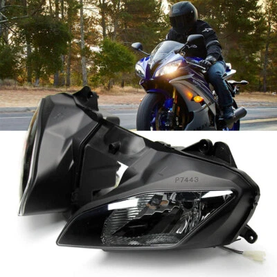 Conjunto de lámpara de faro delantero apto para Yamaha YZF R6 YZF-R6 2008-2016 Foto 1 de 4