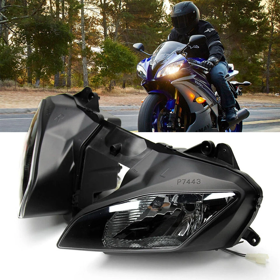 Front Headlight Head Light Lamp Assembly Fit For Yamaha YZF R6 YZF-R6 2008-2016 - Image 1 of 4