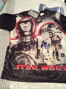 Star Wars C-3PO and R2-D2 Graphic Art T-Shirt (Boys:14 to 16) Short Sleeve - Picture 1 of 4