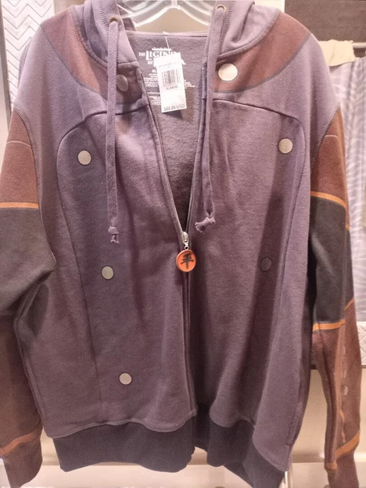 NICKELODEON AVATAR THE LEGEND OF KORRA Men Size XL Gray COSPLAY Hoodie