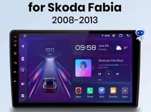 RADIO 2 DIN ANDROID 9" PER SKODA FABIA MK2 NAVI USB Wi-Fi CARPLAY GPS 2/32 - Foto 1 di 3